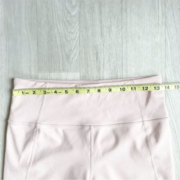 Athleta Eclipse 7/8 Tights Mesh Leggings Size Medium Pink Ballerina Gown - Picture 6 of 8